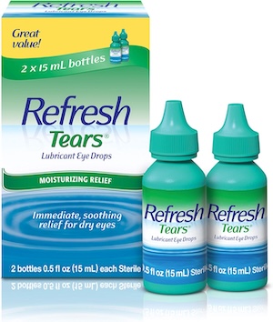 Lubricating eye drops for dry eye relief